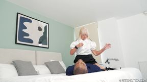 Dirty Talking British Police Woman Interracial Face Sitting