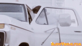 ”Retro gay dude spreads legs for an amazing butt banging”