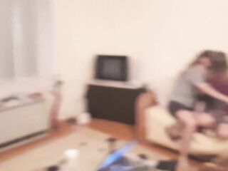 Polyamory movie scene #21 three students friends having fun after university