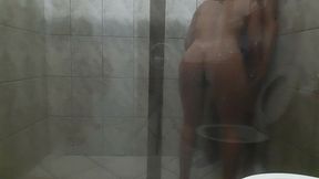 part2 sex in the bathroom with a big couple, big ass and big dick.