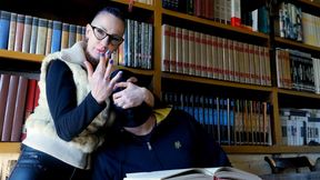 Hands fetish, cock tease: Giada Da Vinci teaches control teasing Her student
