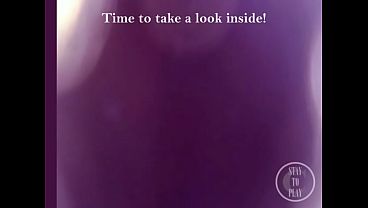 Cumshot fimed from inside the Dick