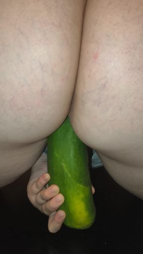18-year-old teenager secretly leaves a cucumber at work