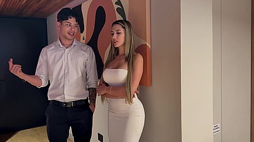 Real estate agent seduces and fucks me to buy the house - Ambar Prada and Danner Mendez