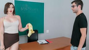 Big-boobed goddess Yasmin Scott nicely screwed in the classroom