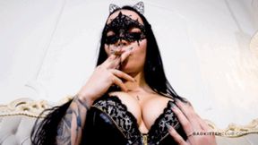 My smoke, spit and ass for you ! ( Female Domination POV with Bad Kitten Mary J ) - 4K UHD MP4