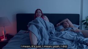 Step Mom Shares Step Son&#039;s Bed After Quarrel - Risky Hot Fuck!