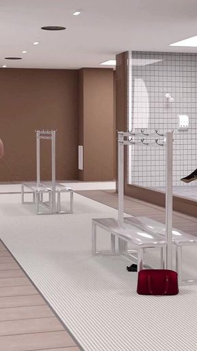 Having a Hard Time: Jane Watches Locker Fucks & Rubs Pussy