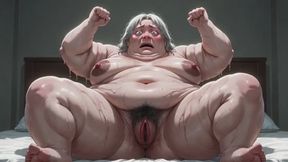 Fat BBW Hairy Bush Masturbation - Wet Hairy Pussy Rubbing & Creamy Orgasm