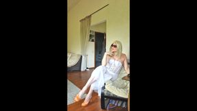 Lady in white
