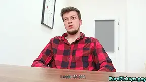 Straight European Guy Gets To Taste Dick During Steamy Casting