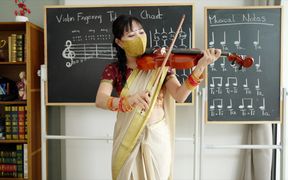 Violin Teacher Fucked by Her Student