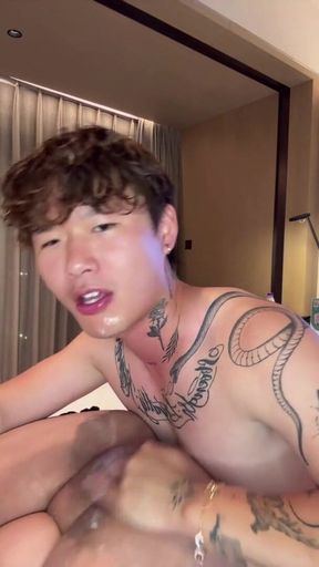 Captivating moment from &quot;Watch this hot Asian Guy slowly licking pussy and fucking with passion&quot;