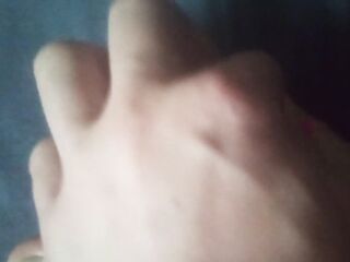 Playing With My Cute Barefeet And My Clitoris (No Audio)