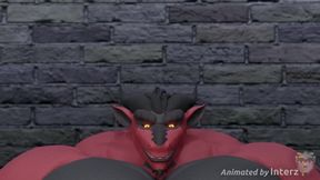 Cock growth mishap shrinks gay furry muscle man into huge dick mess
