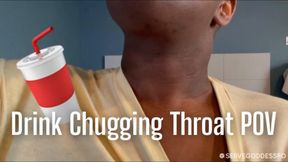 Drink Chugging Throat POV - Royal Ro neck fetish