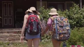 Eva, Juniper, Juno, Lucie and Pixie are munching each others muff while having group sex