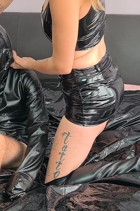 Fucking my husband slave with a fuck machine