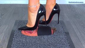 207. Goddess Amber - Lick Your Cum From The Soles Of My Louboutin Heels - Feet Cam - Trample Trampling CBT Ballbusting Facebusting Crushing Crush Cock Balls Face Standing Shoejob Footjob Shoe Foot Feet Fetish