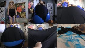 Real Black Bikini Big Boob Blueberry Inflation