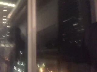 Downtown Public Window Sex Toy Play