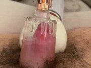 FtM pussy contractions inside pump