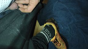 Dirtyjunkbro Doesn't Want to Go to the Toilet. Better on the Sports Shoes