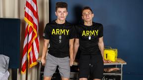 ”Brunette Drake Von pounds twink Adrian Duval!”