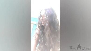 Stand to listen to my rich moans with vibrating dildo riding big tits
