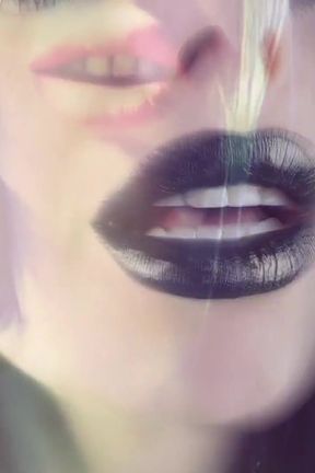 Glossy lips and big tits mind fuck with joi and cum countdown