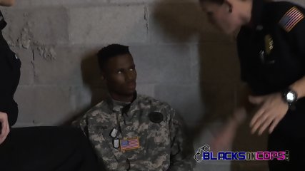 Big ARMY dick pounding MILF officers