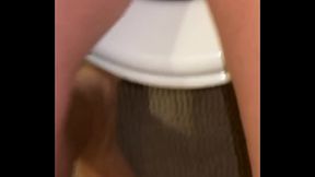 PISSING IN HIS TOILET, LOOK HOW HAIRY HIS PISS IS, THE PISS FLOWS WELL &amp_ SMELLS GOOD. I WANT TO DESCRIBE YOU, LOOK SOON.