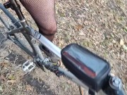 Risky bicycle ride
