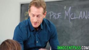 Dirty Teen Lily Jordan Screwed Hard By Her Horny&#x1F975; Teacher In Class