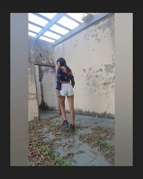 Fucking my stepcousin in abandoned house