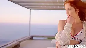 Red Fox And Alyssa Flames In Beautiful Assistant Fucks Her Boss To Relieve Stress