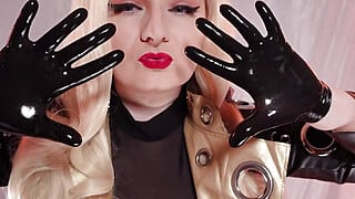 ASMR video: nitrile gloves SFW