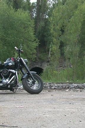 Classy babe photo shoot on the chopper