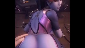 Widowmaker riding a big dick