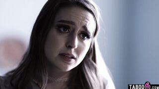 Teen Laney Grey cleans up sisters mess