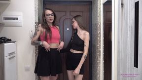 DORI and LEONA - It's so much fun to humiliate you, slut! (HD)