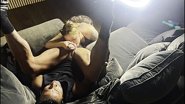 Slut fucked hard after caught masturbating