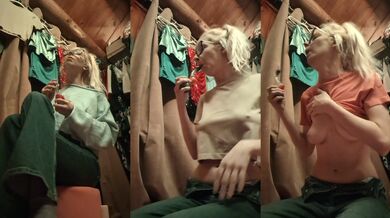 Blonde Dressed Up Solo Female French Style Puff Smoking Exclusive Amateur HD Porn Fetish Verified 420