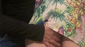 Omg!!! Strange Perv Man Fingering Hot Babe Pussy in Public