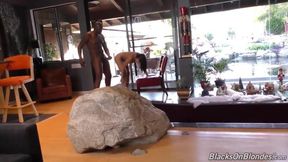 Blonde Adriana Chechik takes a BBC for her first time