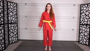 JACKIE EARNS HER ORANGE BELT (4K)