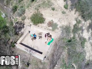 MOFOS - Danica Dillon Gets Her Hairless Twat Taken In The Open During the time that A Drone Captures It All