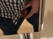 Urinal was so shiny I had to take a video