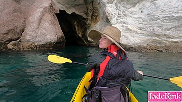 Public Camp Van, Kayaking And Hiking Sex Compilation