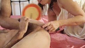2474tec01 - French Amateur, Clothed-Sex, Satin Lingerie, Rimming, Blowjob, Cumshot